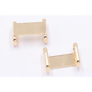 帯留め 金具 台座パーツ 長方形 8×20mm...の詳細画像3