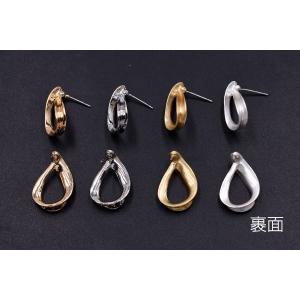 ピアス金具 雫フレーム 14×22mm【4ヶ】の詳細画像2