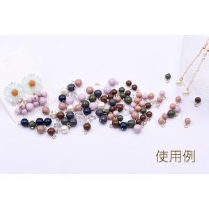 9ピン付き ガラスパール 6mm ゴールド【15ヶ】の詳細画像5