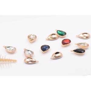 ガラスチャーム 雫 1カン 15×23mm【4ヶ】の詳細画像3