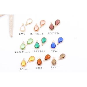 高品質樹脂ストーンチャーム 雫 1カン 11×...の詳細画像1