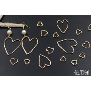 メタルパーツ 模様入りハート 32×24mm ...の詳細画像3