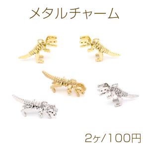 メタルチャーム 恐竜チャーム 14×28mm（2ヶ）