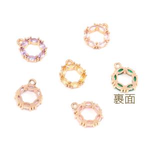 高品質ジルコニアチャーム サークル 1カン 1...の詳細画像2