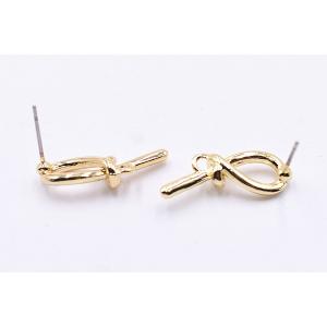 チタンピアス金具 6字型 カン付き 8×22m...の詳細画像1