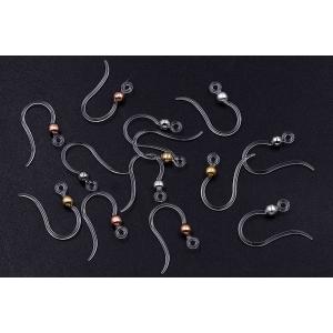 樹脂フックピアス クリア 丸玉付き【20ヶ】の詳細画像2