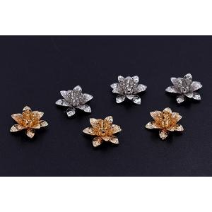 メタルフラワー 花座 五弁花 ビーズキャップ ...の詳細画像3