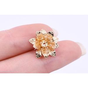 メタルフラワー 花座 五弁花 ビーズキャップ ...の詳細画像4