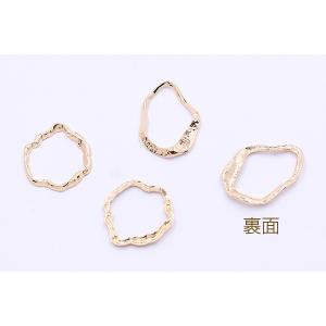 チャームパーツ 不規則フレーム1 ゴールド【10ヶ】の詳細画像2