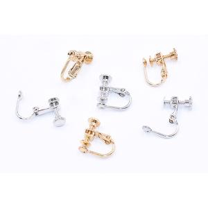 ネジバネ式イヤリング金具 丸皿4mm(4ヶ)の詳細画像4