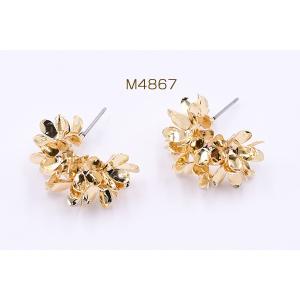ピアス金具 フープ フラワー付き 16×22m...の詳細画像1