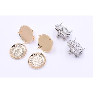 イヤリング金具 丸皿 25mm シャワー付き【2ヶ】の詳細画像3