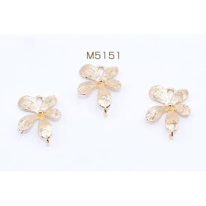 高品質チャームパーツ 5弁花 2カン付き 10...の詳細画像1
