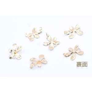 高品質チャームパーツ 5弁花 2カン付き 10...の詳細画像2
