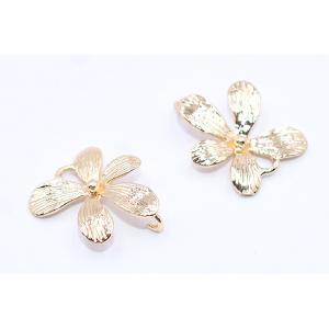 高品質チャームパーツ 5弁花 2カン付き 10...の詳細画像3