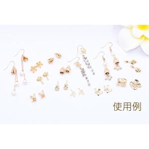 高品質チャームパーツ 5弁花 2カン付き 10...の詳細画像4