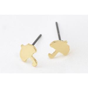チタンデザインピアス かさ 傘型 7×8mm ...の詳細画像3