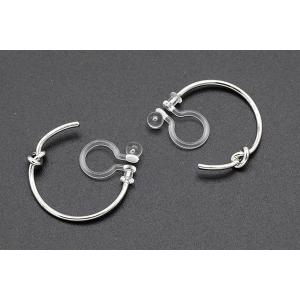 ノンホールピアス 樹脂イヤリング Cフープ 結...の詳細画像3
