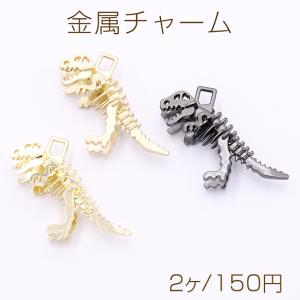 金属チャーム 立体 恐竜 1カン 20×40mm...の商品画像