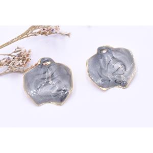 エポチャーム 花びら 1穴 20×21mm ゴ...の詳細画像3