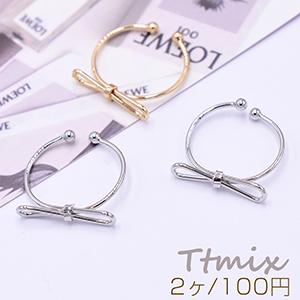 ファッションリング 指輪 リボン【2ヶ】の商品画像