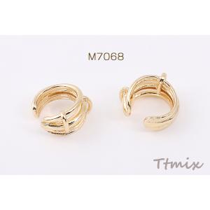 高品質イヤーカフ 9×17mm 3連 スリット...の詳細画像1
