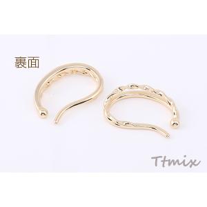 イヤーカフ ツイスト 18×26mm 片耳用(1ヶ)の詳細画像2