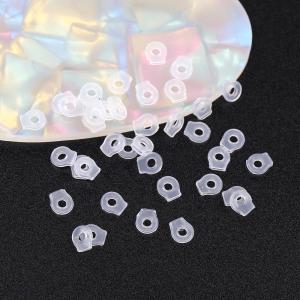 ピアス用シリコンカバー 6×7mm 半クリア(...の詳細画像2
