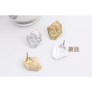 デザインチタンピアス 人像 17×21mm(2ヶ)の詳細画像2