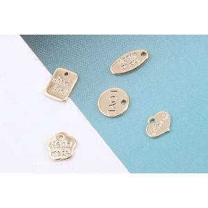 高品質メタルプレートチャーム ラウンド/オーバ...の詳細画像4