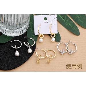 デザインピアス フープピアス 芯立付き 22×...の詳細画像4