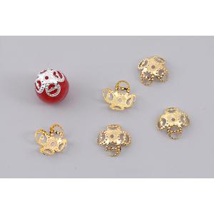 最安値挑戦中!ビーズキャップパーツ メタル花座...の詳細画像3