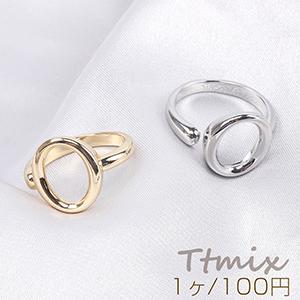 デザインリング 指輪 オーバル 幅約15mm（1ヶ）