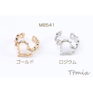 高品質デザインリング 指輪 ハート型リング 幅...の詳細画像1