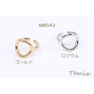 高品質デザインリング 指輪 空枠リング 丸型変...の詳細画像1