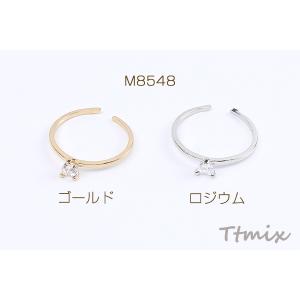 高品質デザインリング 指輪 ハート型ジルコニア...の詳細画像1