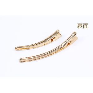 ヘアクリップ ヘアアクセサリー 全2サイズ ゴールドの詳細画像2