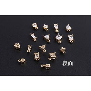 高品質ジルコニアチャーム 全8種 カン付き ゴ...の詳細画像2