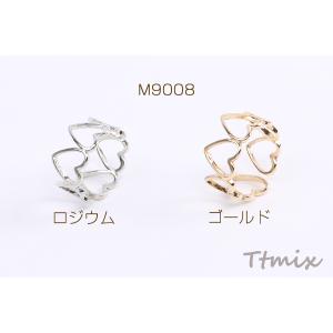 高品質デザインリング 指輪 ハート型リング 幅...の詳細画像1
