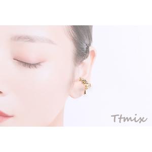 高品質ジルコニアイヤーカフ しずく型 18mm...の詳細画像4