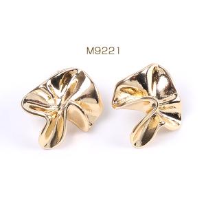 高品質デザインピアス 22×24mm ゴールド...の詳細画像1