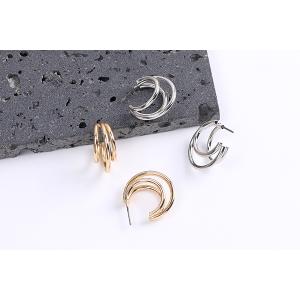 高品質チタンピアス金具 デザインフープピアス ...の詳細画像2