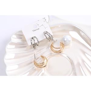 高品質チタンピアス金具 デザインフープピアス ...の詳細画像3