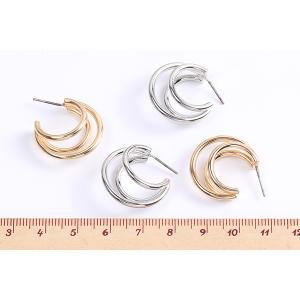 高品質チタンピアス金具 デザインフープピアス ...の詳細画像4