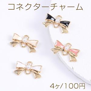 ワイヤーリボン 金属リボンパーツ リボンモチーフ ネックレストップ