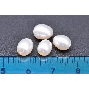 高品質淡水パールビーズ No.68 オーバル ...の詳細画像3