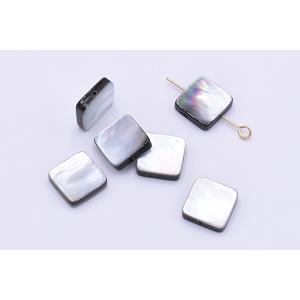 黒蝶貝ビーズ スクエア 12×12mm【6ヶ】の詳細画像2