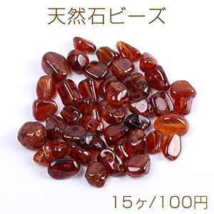 天然石ビーズ 天然石さざれ石 オレンジガーネット（15ヶ）｜yu-beads-parts