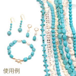 天然石ビーズ ターコイズビーズ 連売り オーバ...の詳細画像4