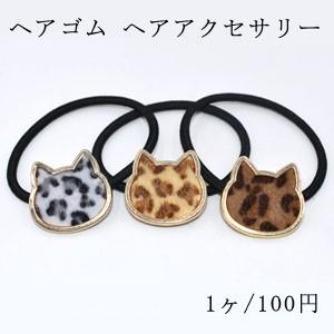 ヘアゴム ヘアアクセサリー ヘアリング 猫の顔付...の商品画像